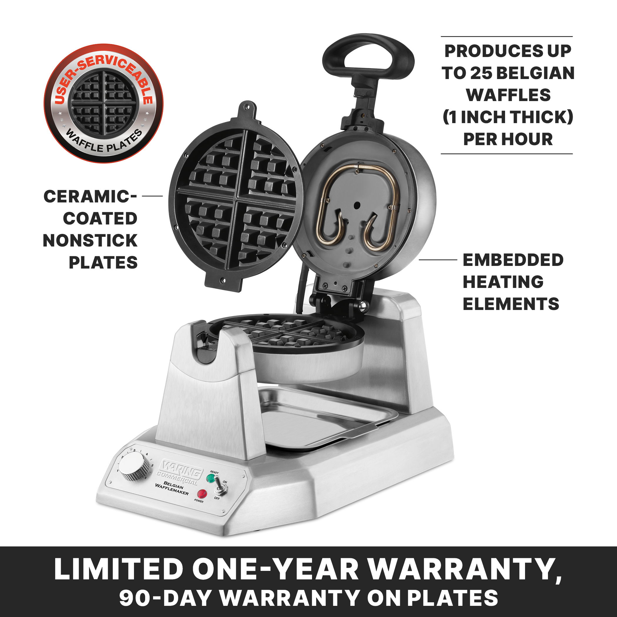 Single Belgian Waffle Maker